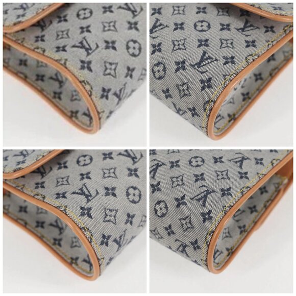 LOUIS VUITTON Monogram Mini Camille Chain Shoulder Bag Blue M92002 Auth EC1035AM - Picture 14 of 16